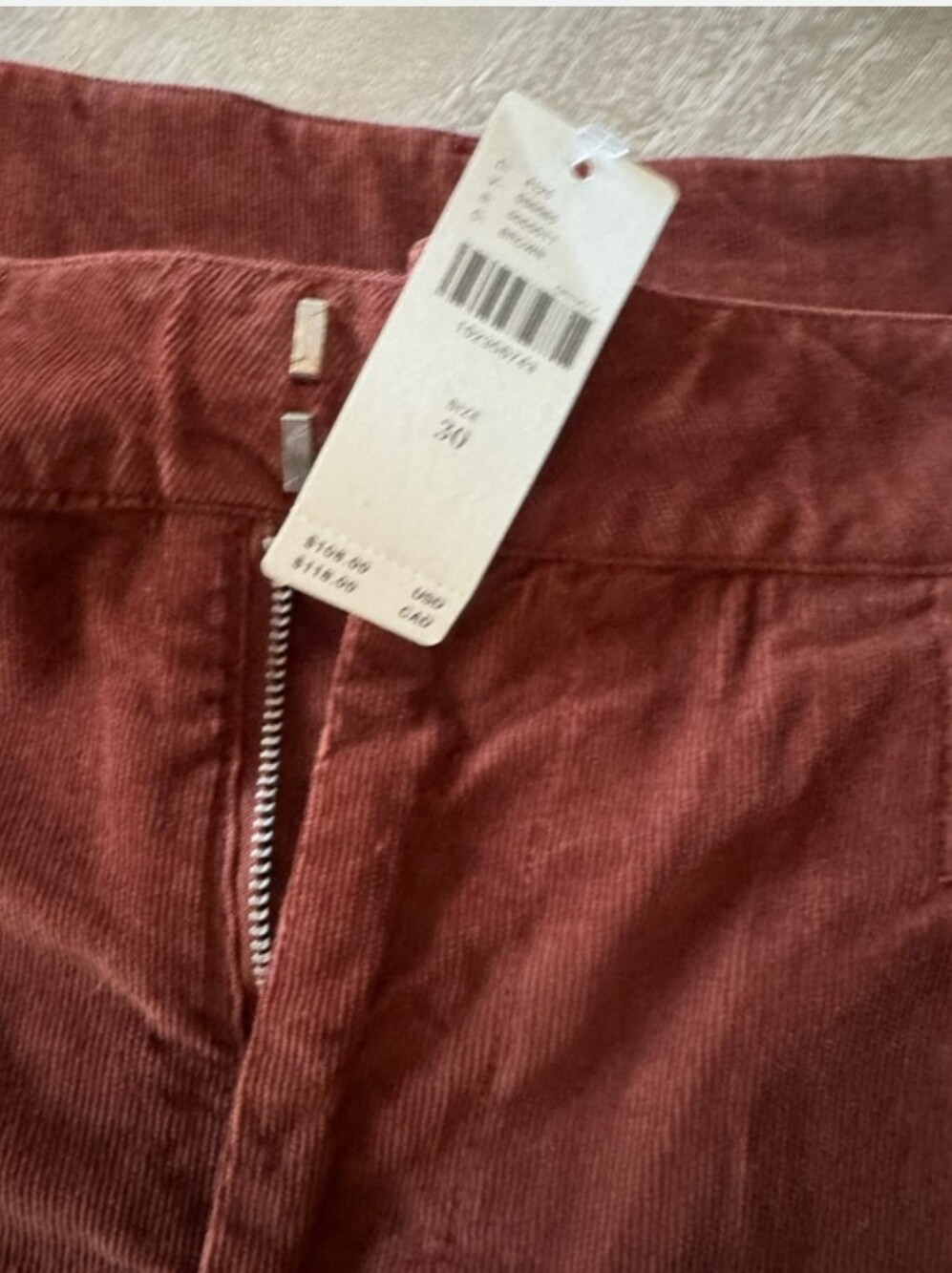 Pilcro Corduroy Pleated Skirty Shorts Sz 30 MSRP $108 NWT - Picture 9 of 10